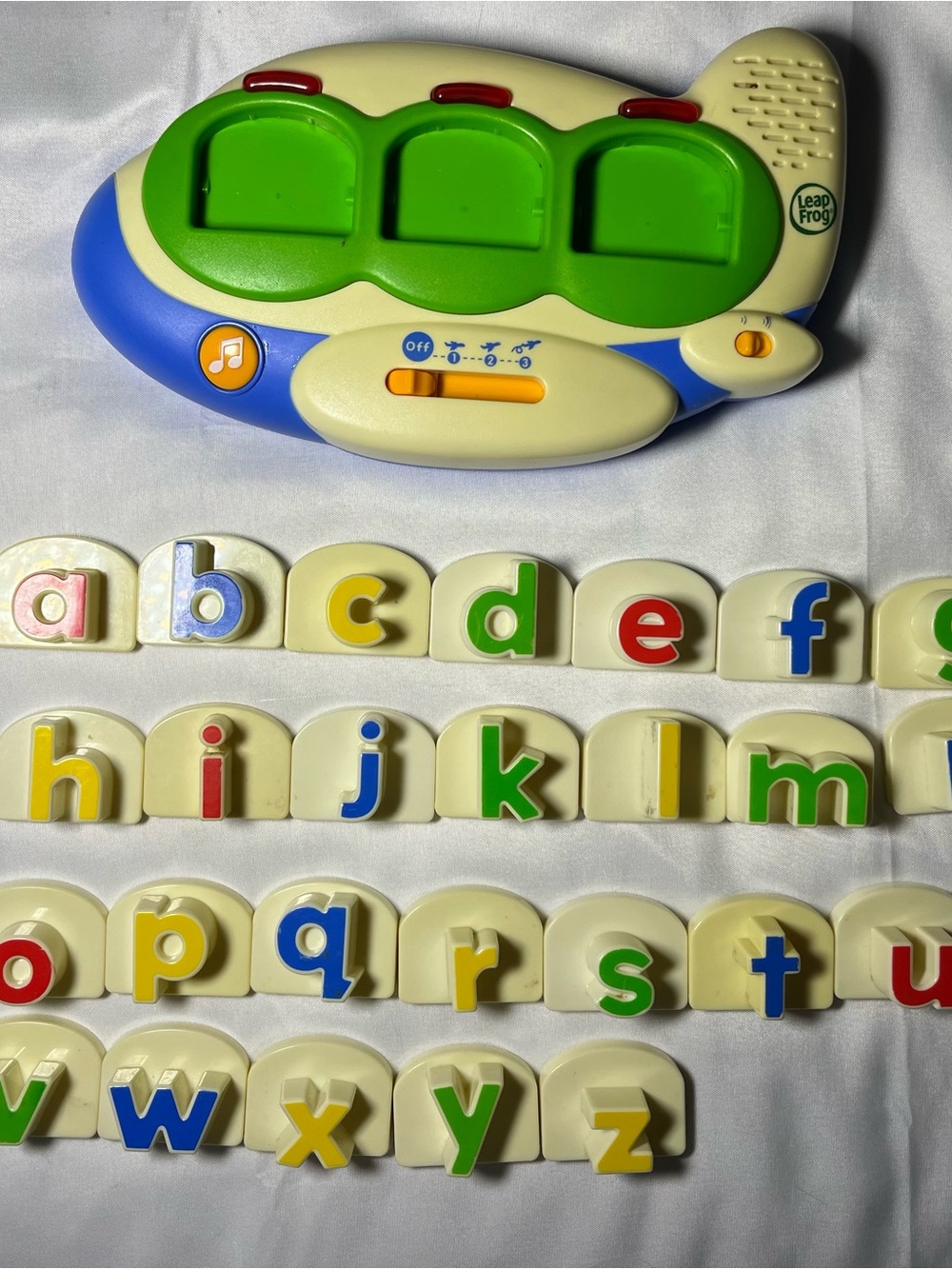 LeapFrog Fridge Phonics Magnet Letter Word Builder Airplane Scout ABC 2007 Works